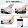 Jelbolin 5 Set Compression Packing Cubes Travel: Suitcase Organizers Bags for Compression Luggage Organizer Bags for Traveling Packing Organizers for Travel Essentials Accessories, Grey - Image 6