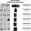 Compression Packing Cubes for Travel, 6 Set Packing Cubes for Travel Essentials, Ultralight Suitcase Organiser Bags Set for Travel, Expandable Luggage Travel Bags for Carry-on Luggage Suitcase (Black) - Image 2