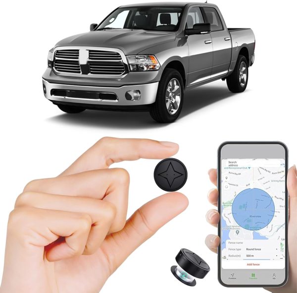 Mini GPS Tracker for Vehicles - Real-Time GPS Tracker with Magnetic Attachment, Hidden Car Locator Device for Vehicles, Kids, Pets & Assets, No Monthly Fee, Full US Coverage