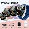 Smart Watch, 1.85" HD Smartwatch for Men Women (Answer/Make Calls), Fitness Watch with 120+ Sports Modes, IP68 Waterproof, Heart Rate/Sleep Monitor, Activity Trackers for iOS/Android (Black) - Image 7