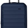 Pagosa Indestructible Hardshell Expandable Spinner Luggage, Navy, 2 Piece Set - Image 3
