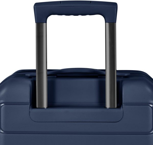 Pagosa Indestructible Hardshell Expandable Spinner Luggage, Navy, 2 Piece Set - Image 6