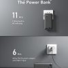 VRURC Portable Charger 20000mAh, Fast Charging Power Bank USB C,4 Output 2 Input Charging Bank Equipped with LED Display,Built-in Wall Plug and Cables,Cell Phone Replacement Battery,Black - Image 4