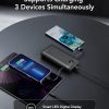 VRURC Portable Charger 20000mAh, Fast Charging Power Bank USB C,4 Output 2 Input Charging Bank Equipped with LED Display,Built-in Wall Plug and Cables,Cell Phone Replacement Battery,Black - Image 7